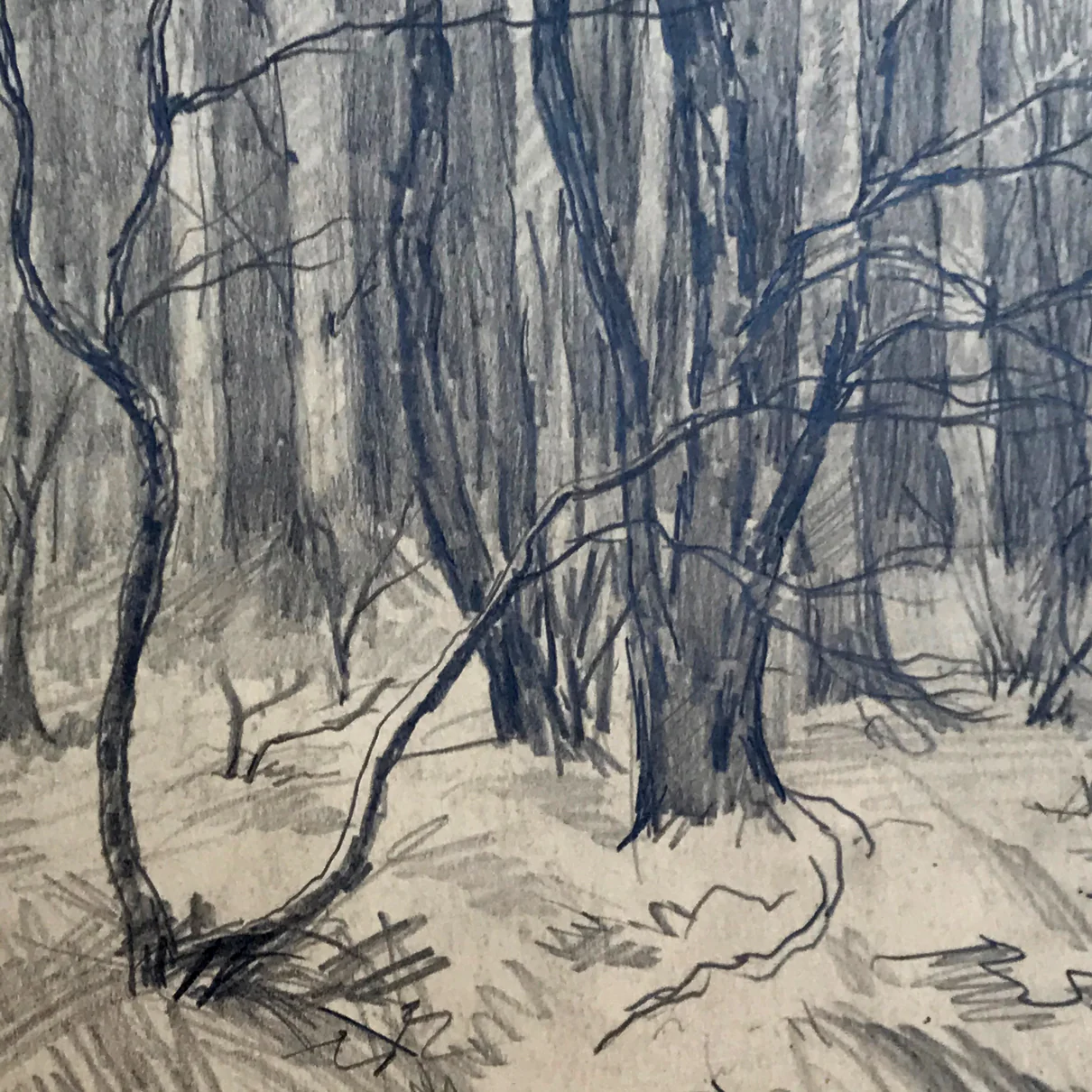 Evert Rabbers Landscape Drawing 63 - Image 2
