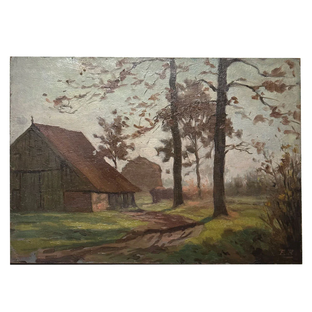 Evert Rabbers Landscape Painting (2319)