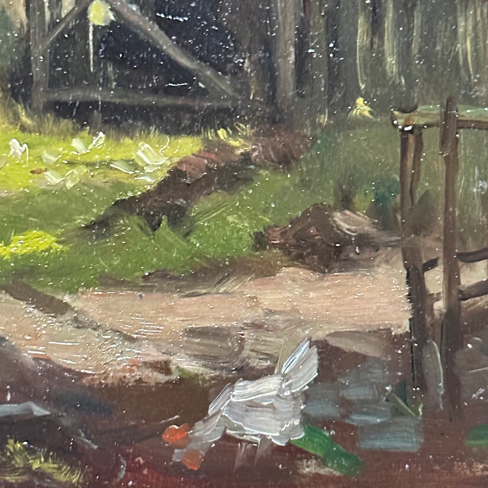 Evert Rabbers Landscape Painting (2326) - Image 2