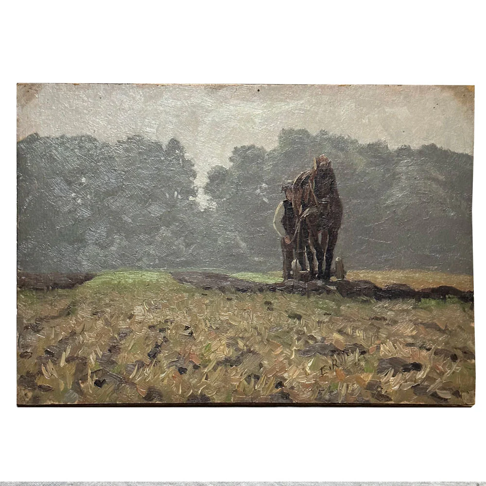 Evert Rabbers Landscape Painting (2338)
