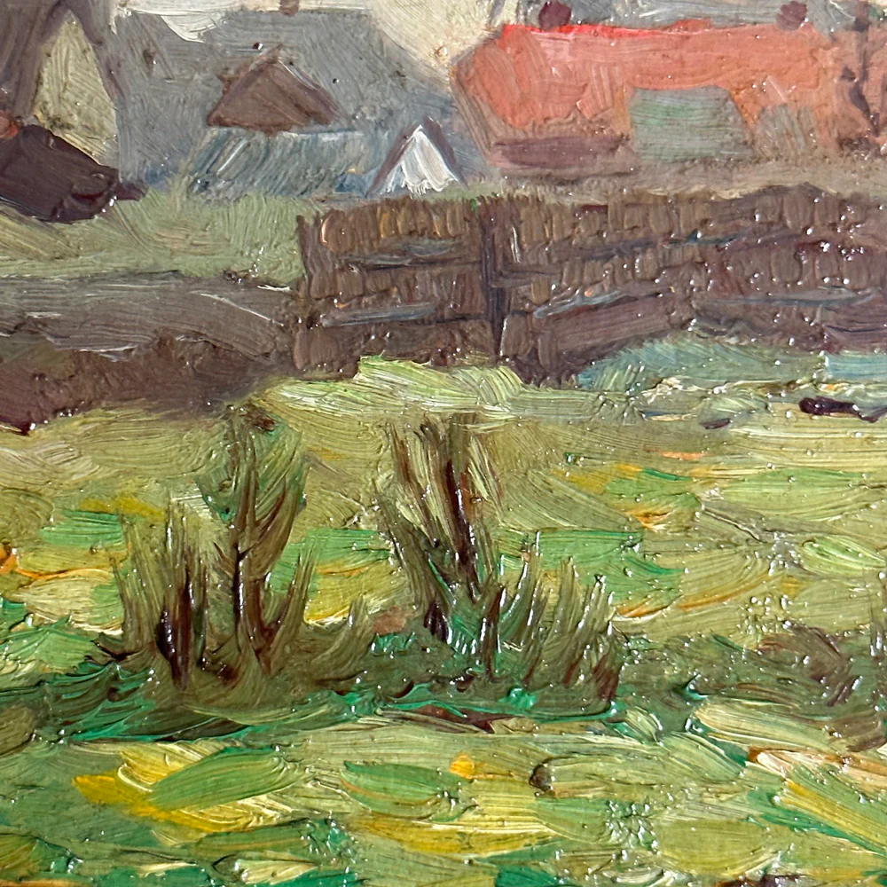 Evert Rabbers Landscape Painting (2355) - Image 2
