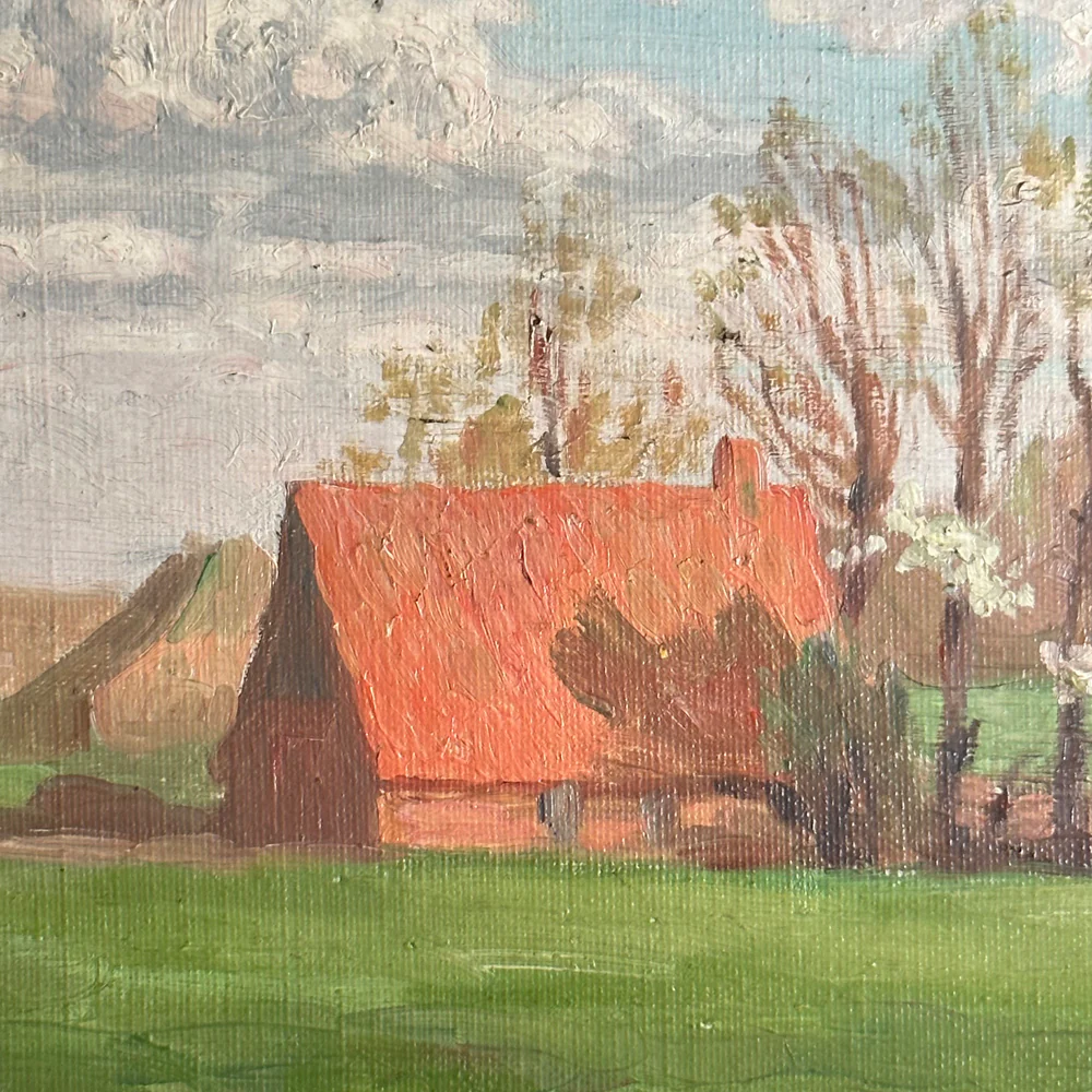Evert Rabbers Landscape Painting (2362) - Image 2