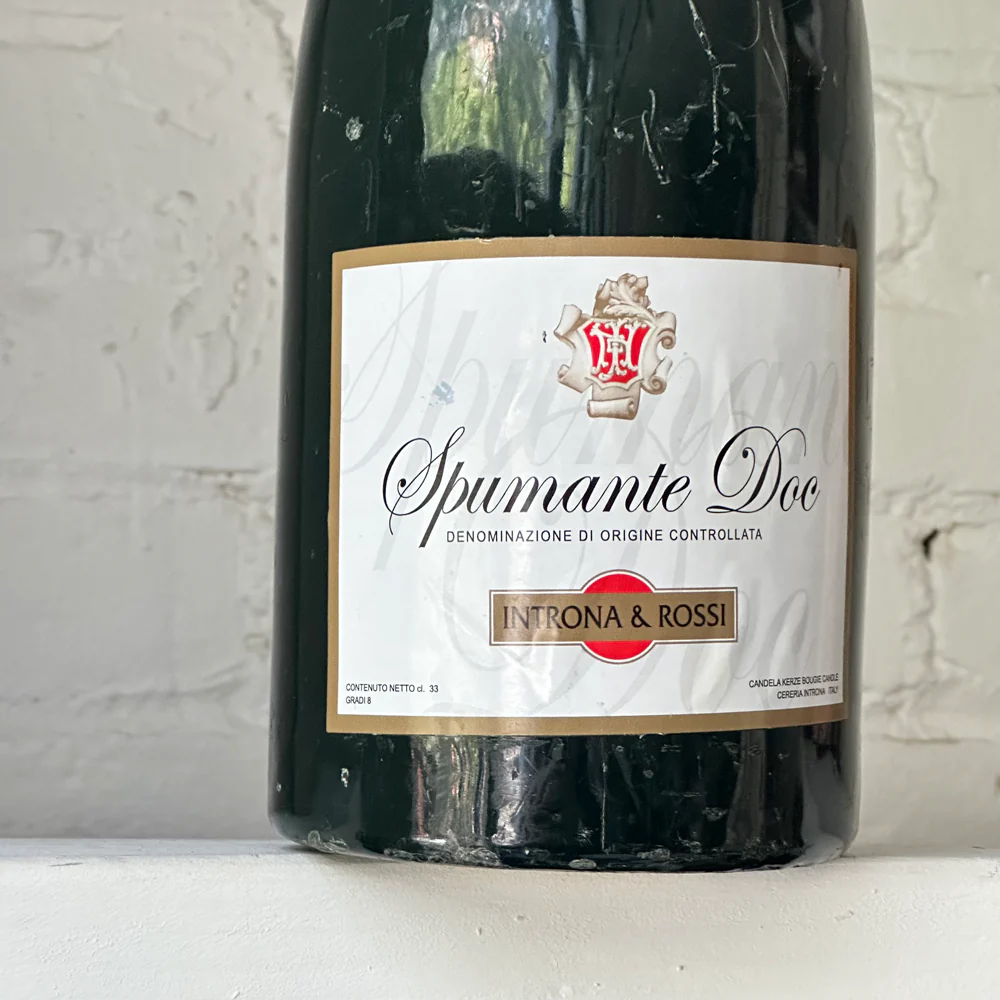 Extra Large Spumante Sparkling Wine Bottle Candle - Image 2