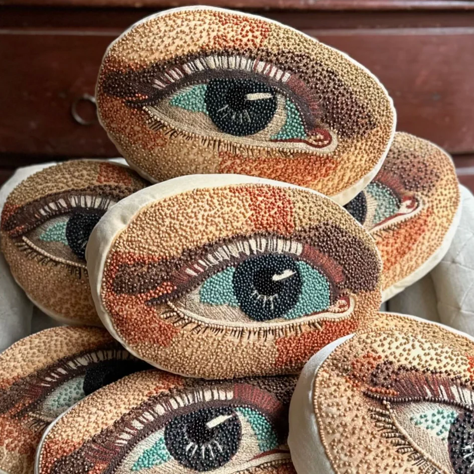 Beaded Decorative Eye Cushion - Image 2