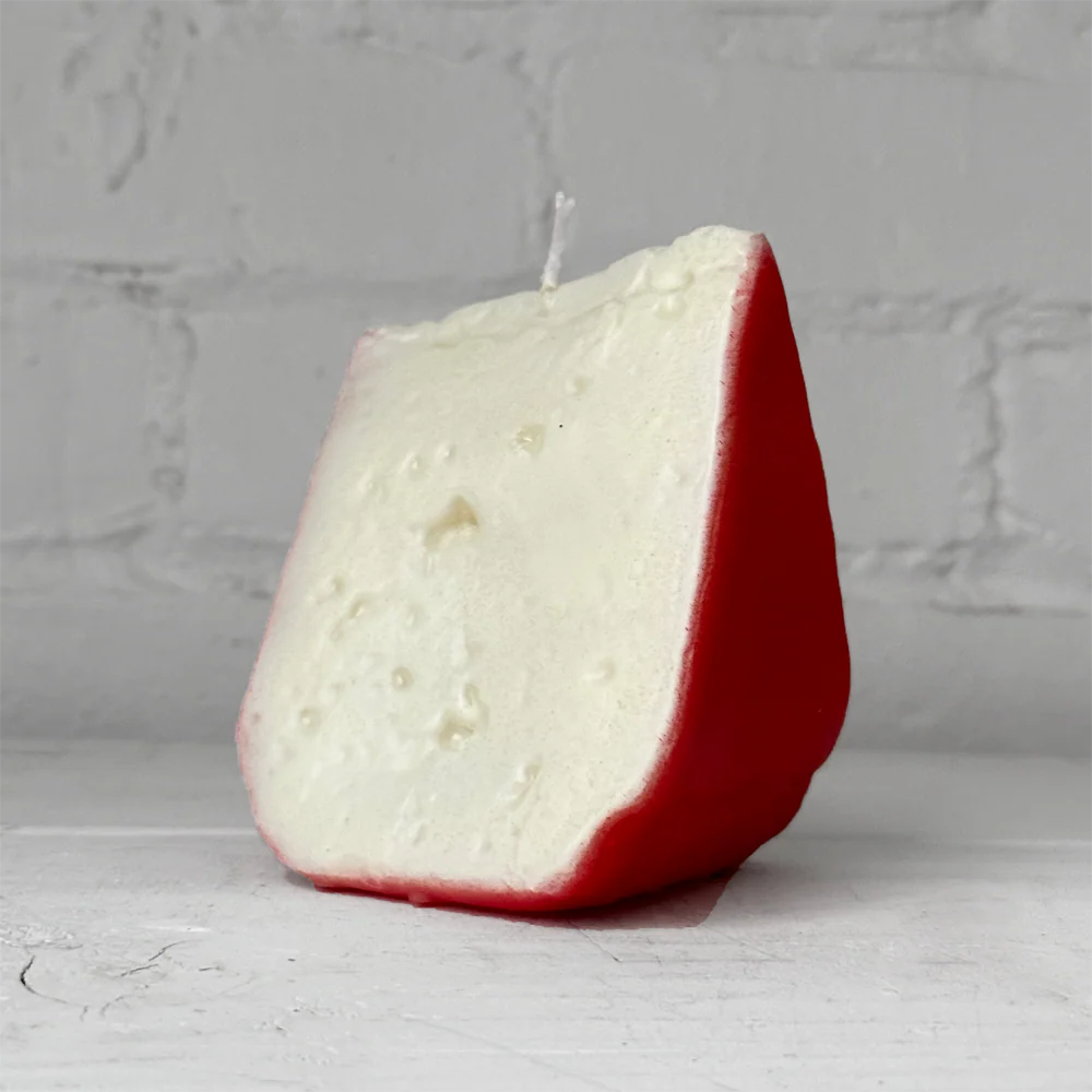 Red & Black Cheese Slice Candles - Image 2