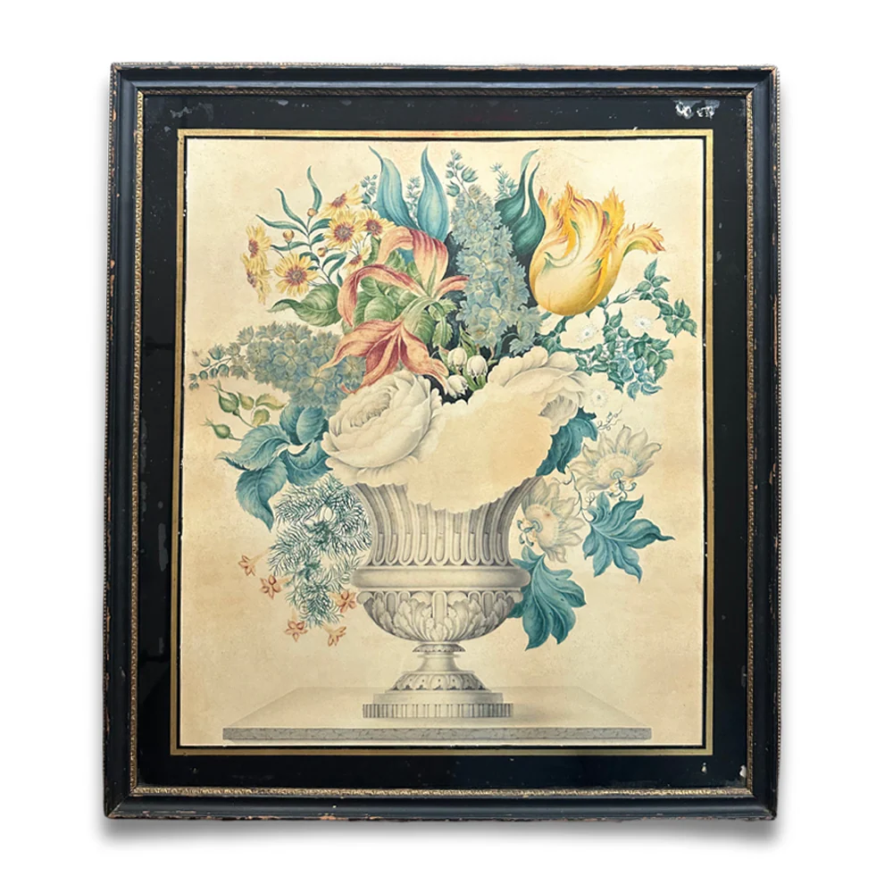 Framed 19th-century British School Floral Print