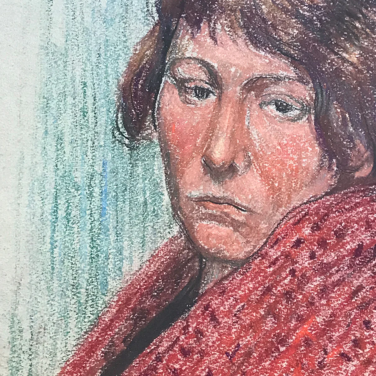 Evert Rabbers Framed "Portrait" Drawing - Image 3