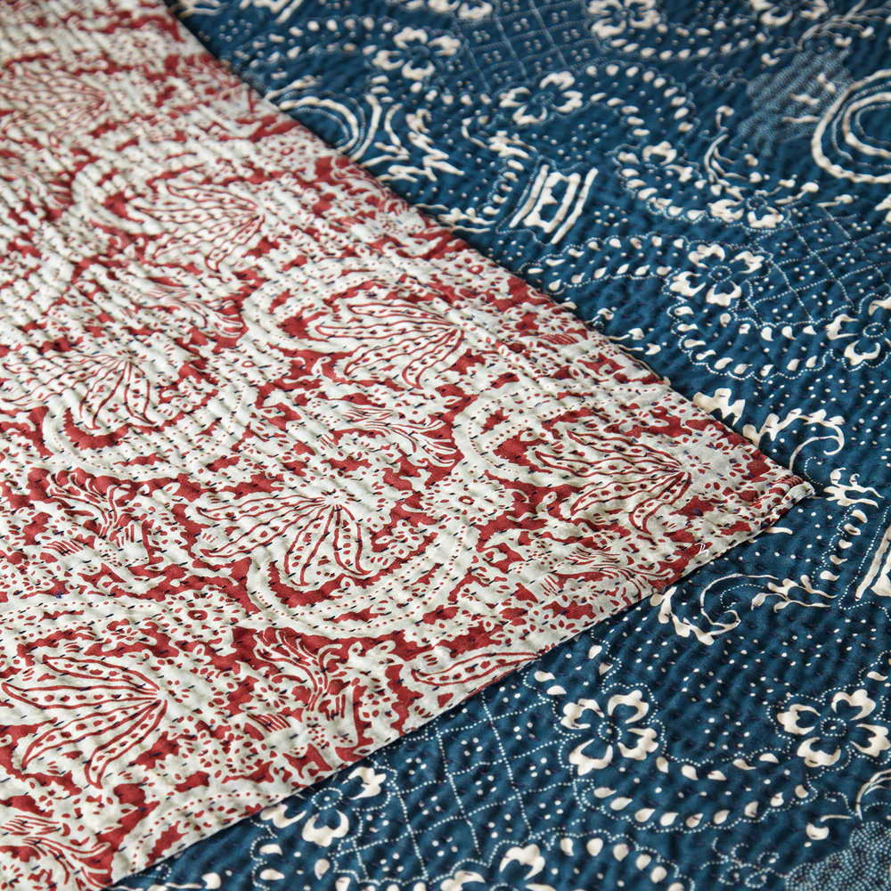 "French Indigo" King Bedcover - Image 2