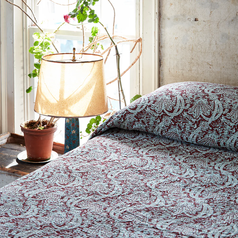 "French Indigo" King Bedcover - Image 3
