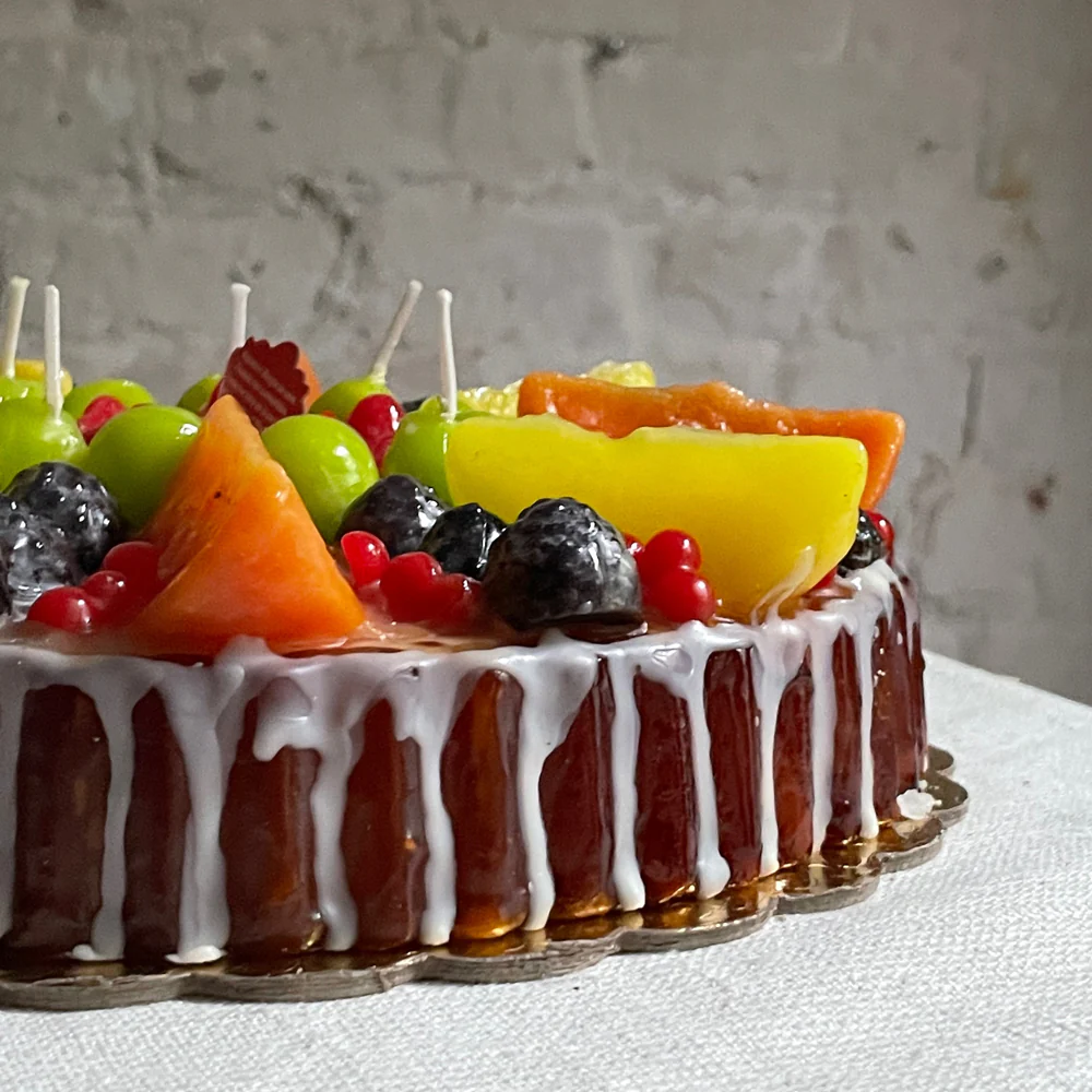 Crostata Frutta Orange Fruit Pie Candle - Image 2