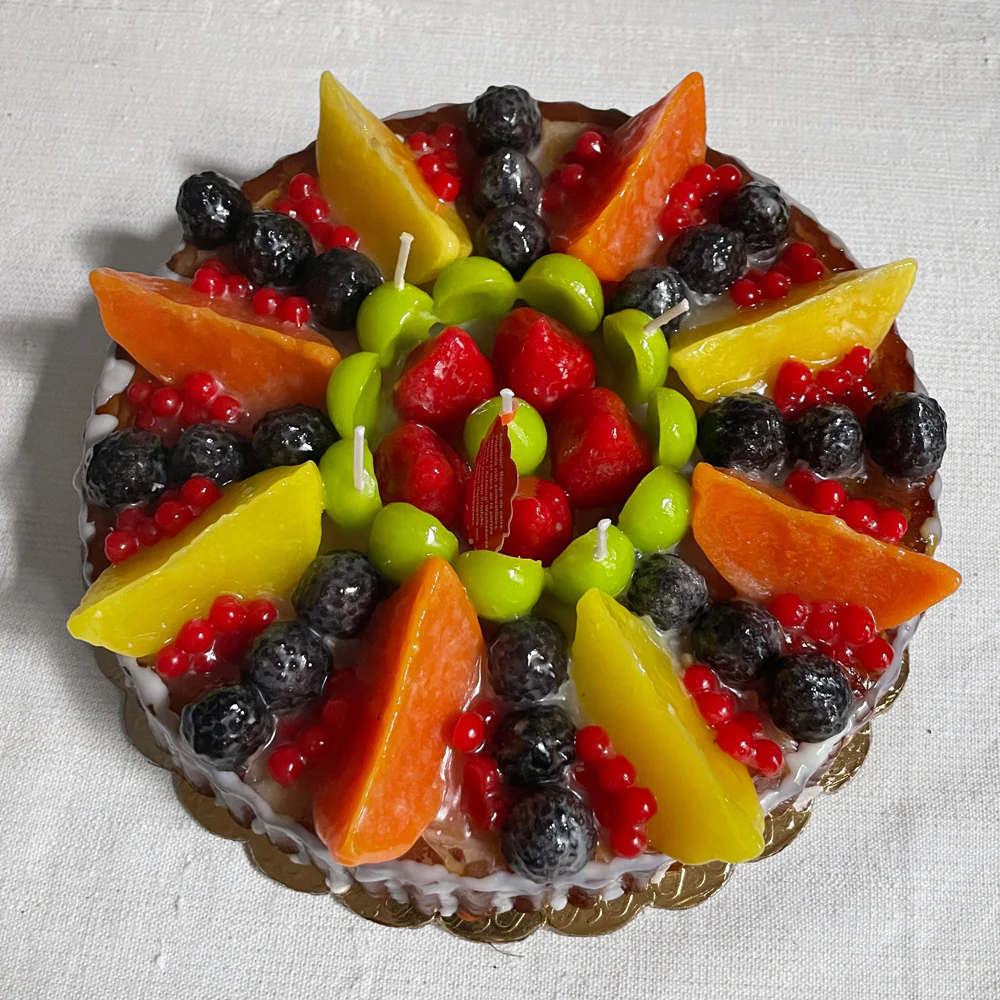 Crostata Frutta Orange Fruit Pie Candle - Image 4