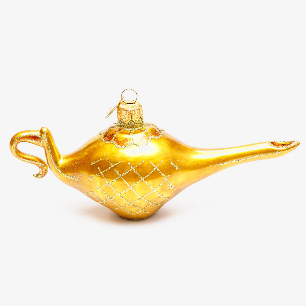 Gold Genie Lamp Ornament
