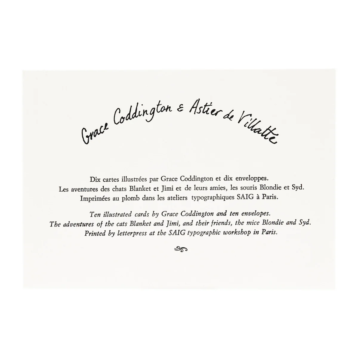 Grace Coddington Blondie and Jimi Cat Adventures Cards & Envelope Set of 10 - Image 3