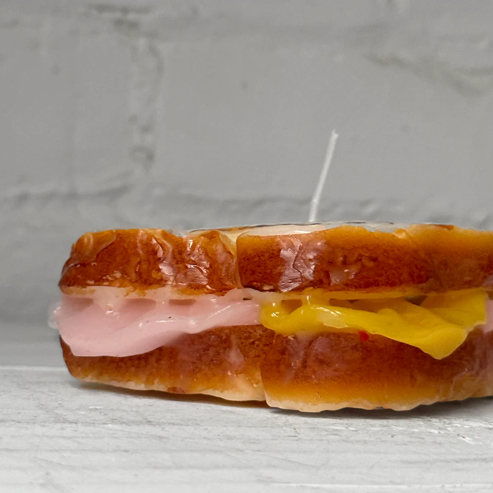 Ham & Cheese Panini Sandwich Candle - Image 2