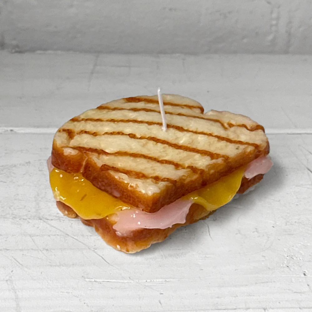 Ham & Cheese Panini Sandwich Candle - Image 3