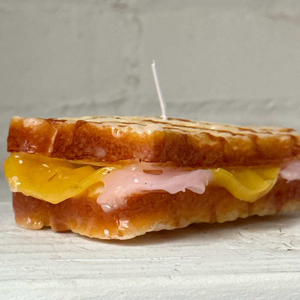 Ham & Cheese Panini Sandwich Candle - Image 4