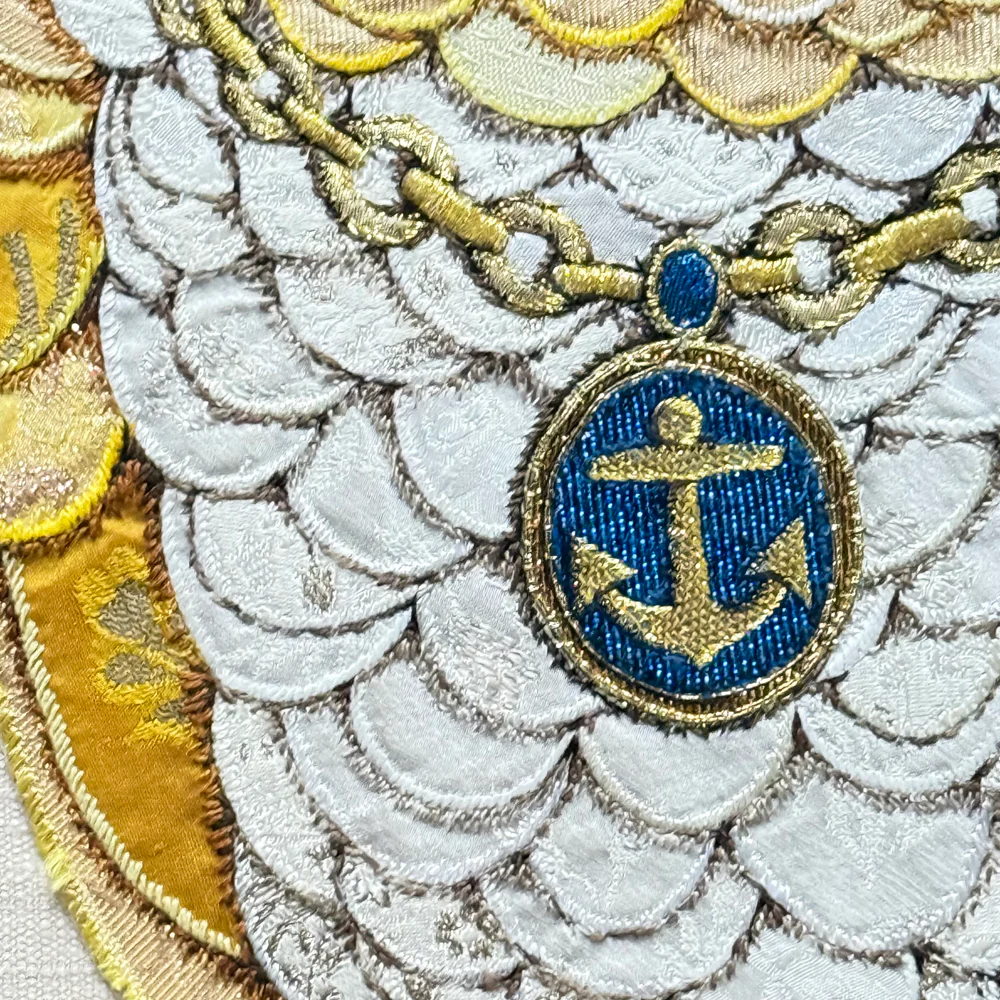 "Love & Hope" Pair of Hand Embroidered Owls by Zara Merrick - Image 6
