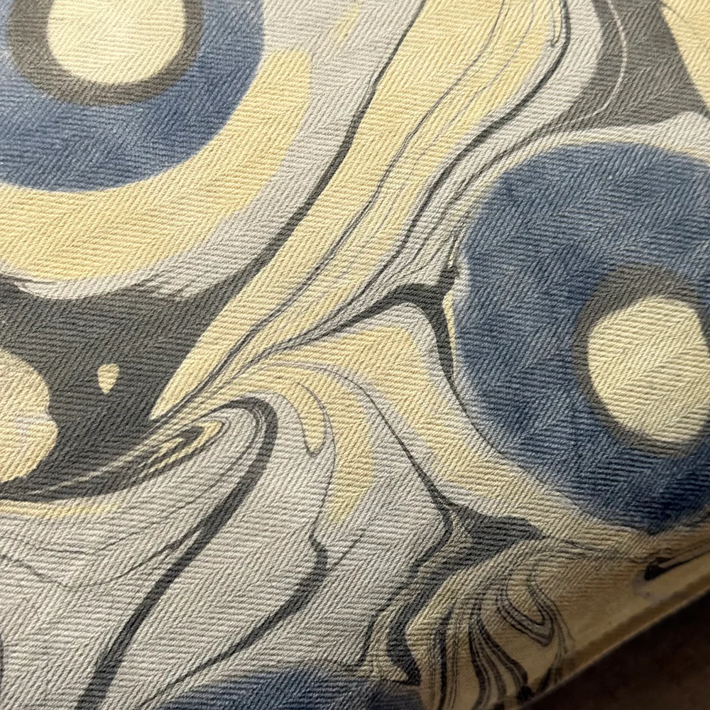 Hand Marbled One-of-a-Kind Pillow (26-09) - Image 6
