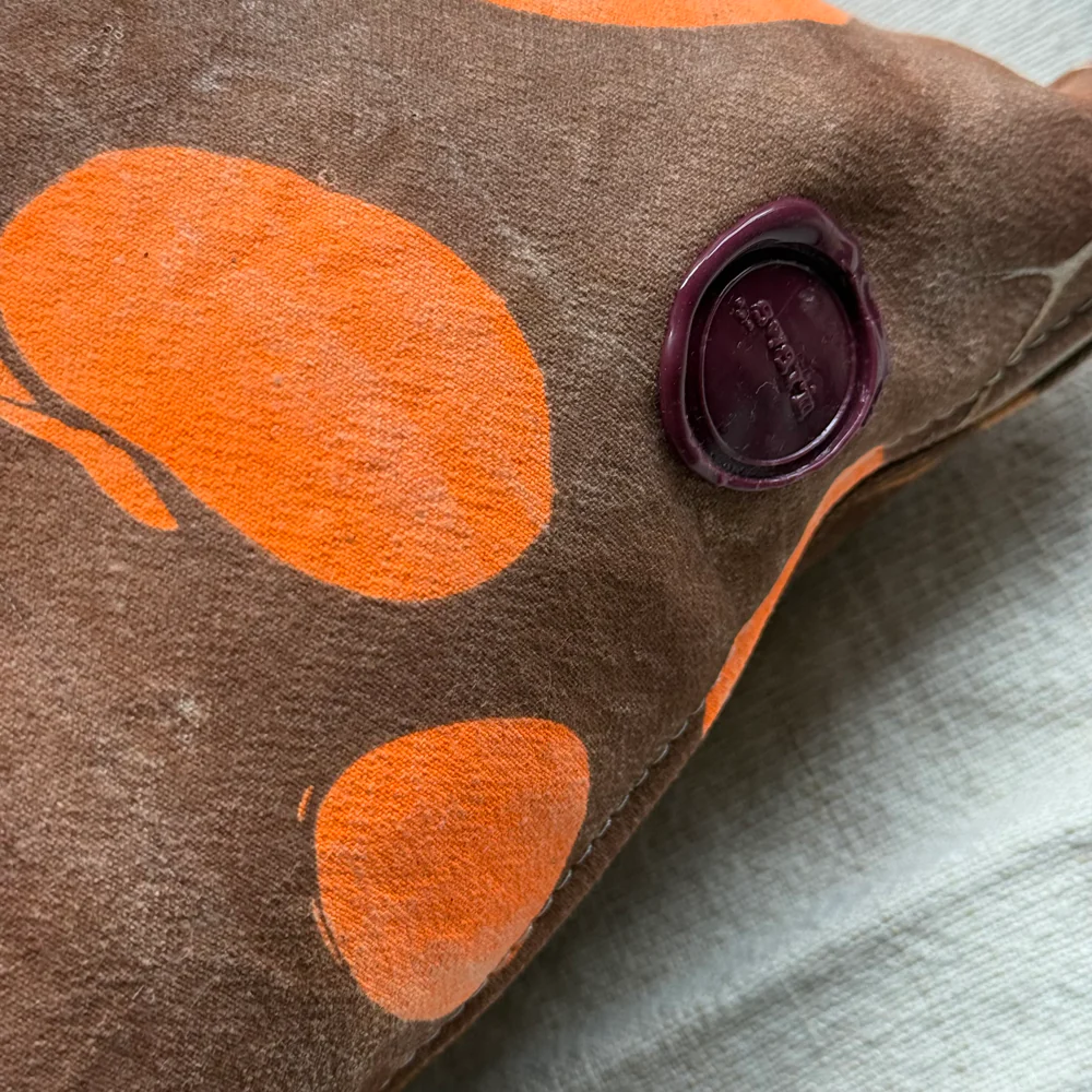 Hand Marbled One-of-a-Kind Pillow (26-11) - Image 3