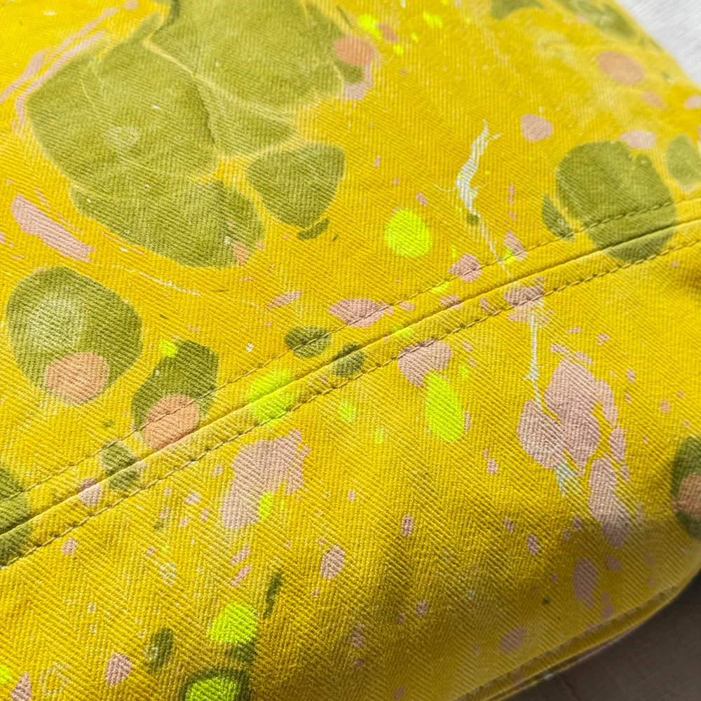 Hand Marbled One-of-a-Kind Pillow (26-13) - Image 5