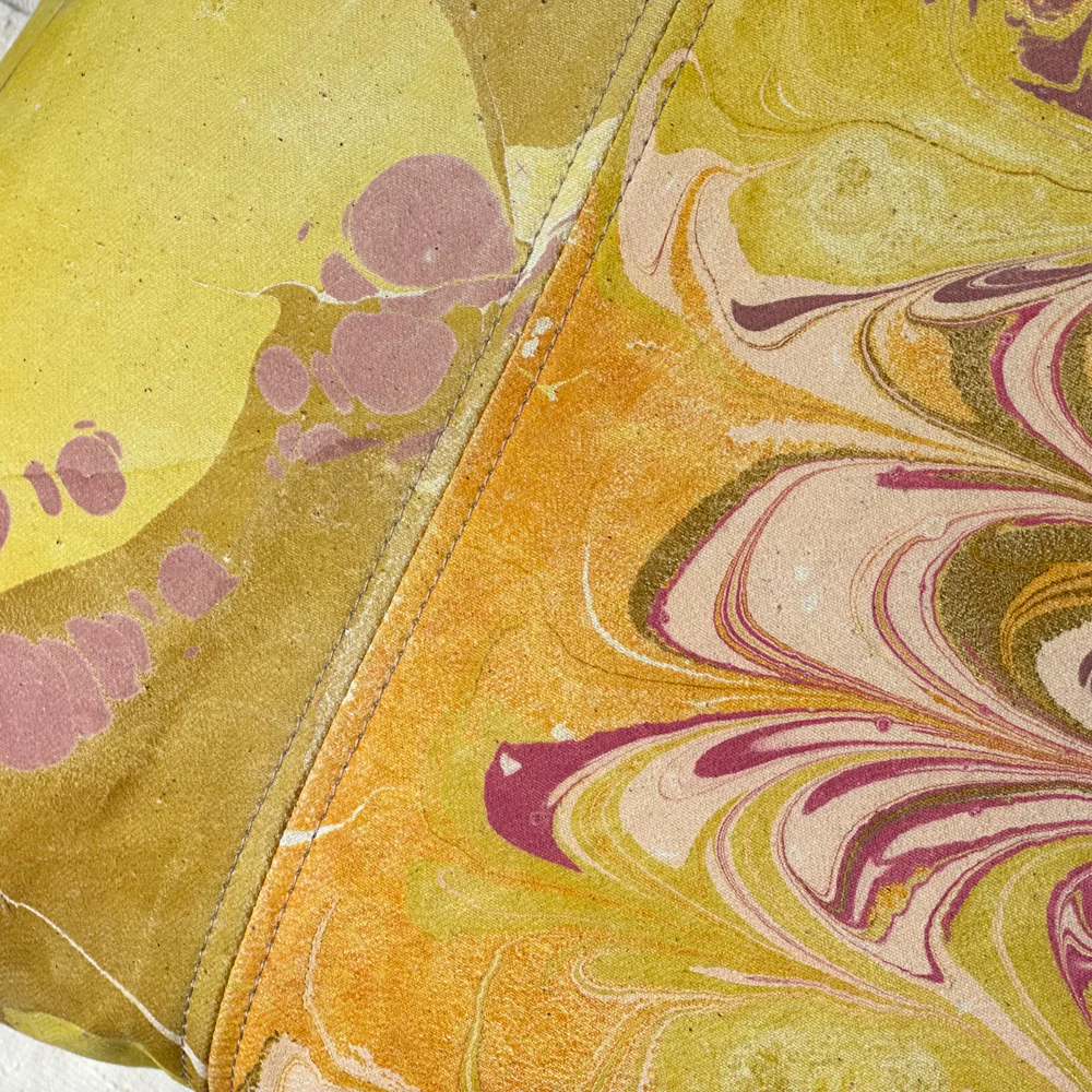 Hand Marbled One-of-a-Kind Pillow (SW05) - Image 5