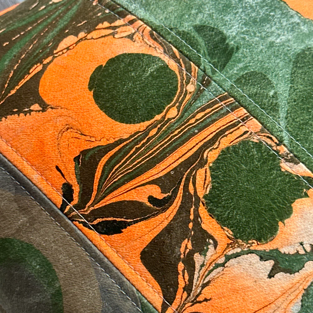 Hand Marbled One-of-a-Kind Pillow (SW717) - Image 6