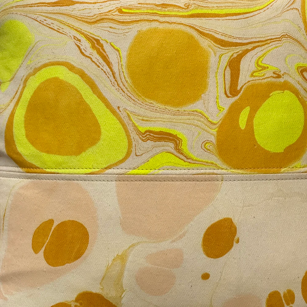 Hand Marbled One-of-a-Kind Pillow (SW724) - Image 3