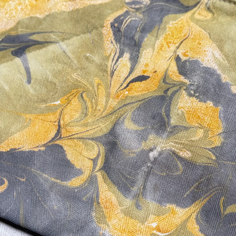 Hand Marbled One-of-a-Kind Zipper Pouch (#P13) - Image 4
