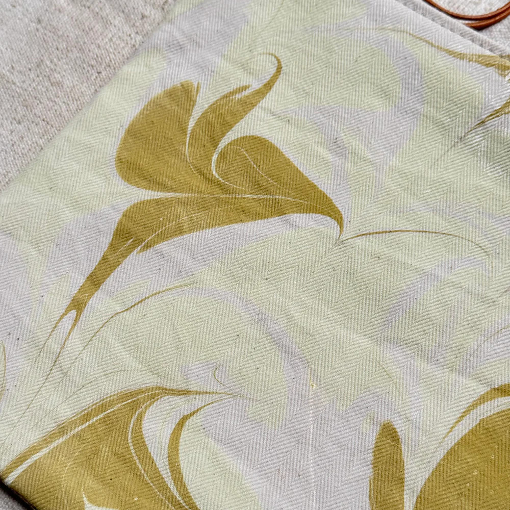 Hand Marbled One-of-a-Kind Zipper Pouch (#P13) - Image 5
