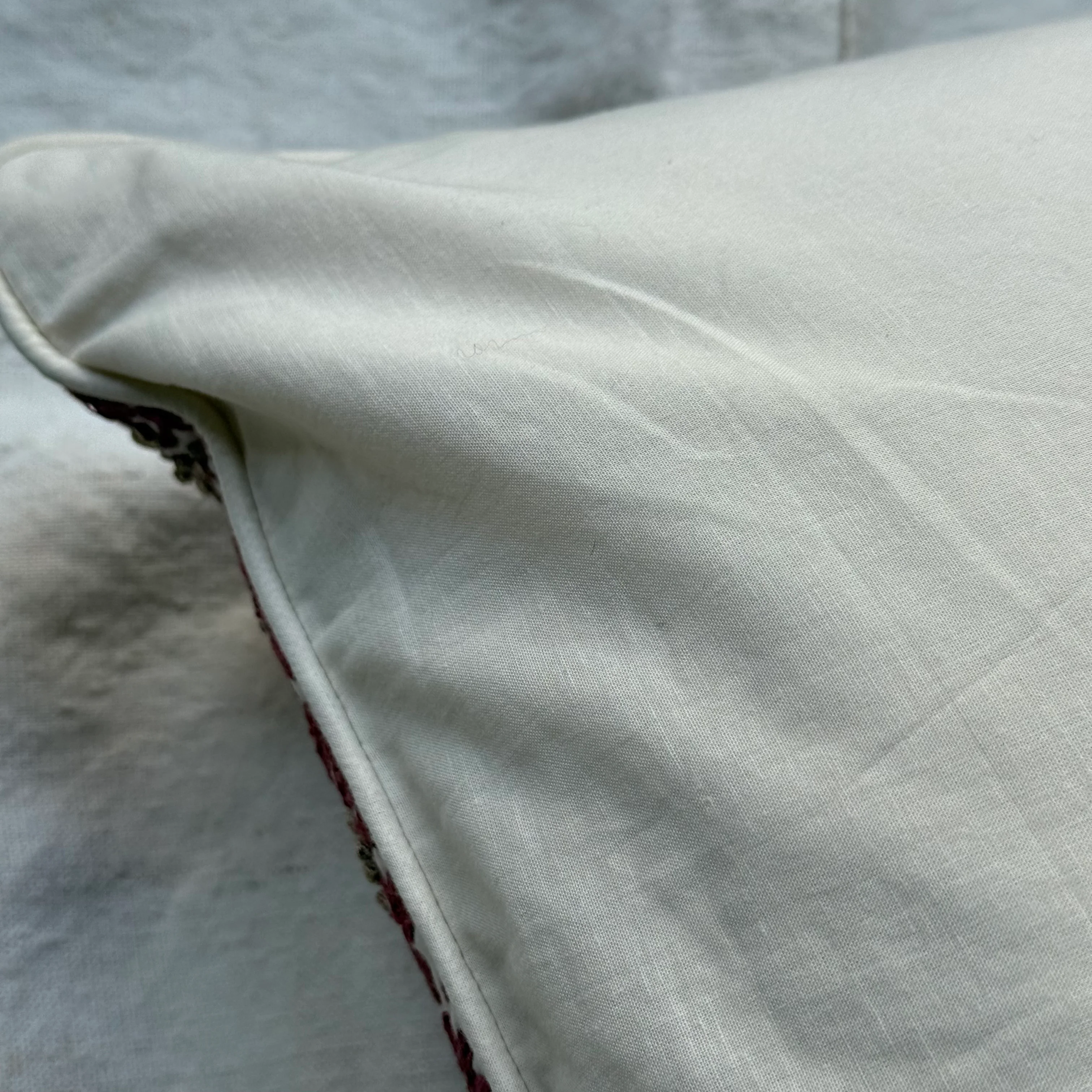 Hazel III Embroidered Cotton Voile Cushion - Image 5