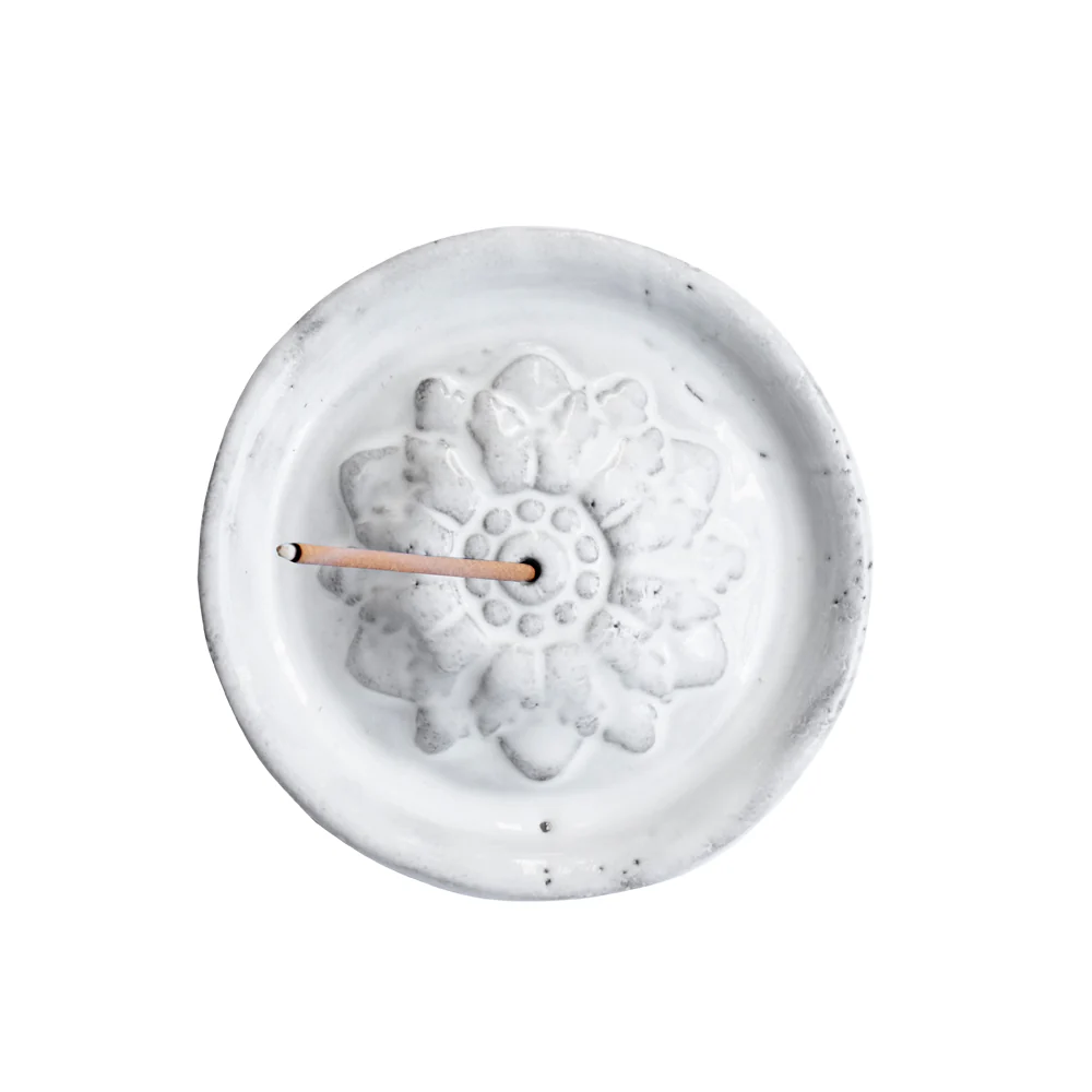 Emilie Incense Holder on Saucer