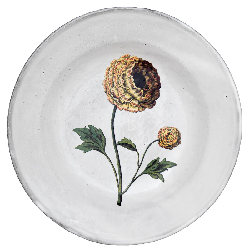 Indian King Ranunculus Soup Plate