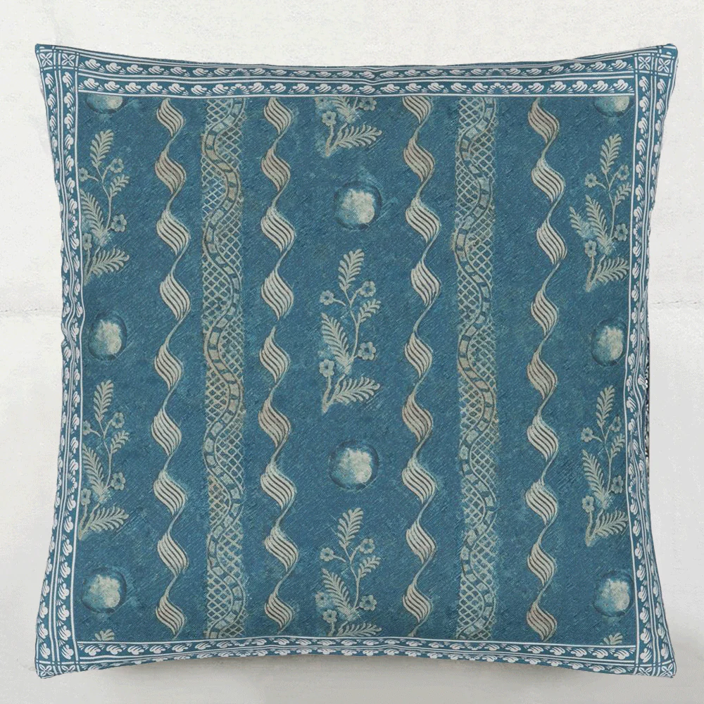 Indigo Circles Indigo Cushion