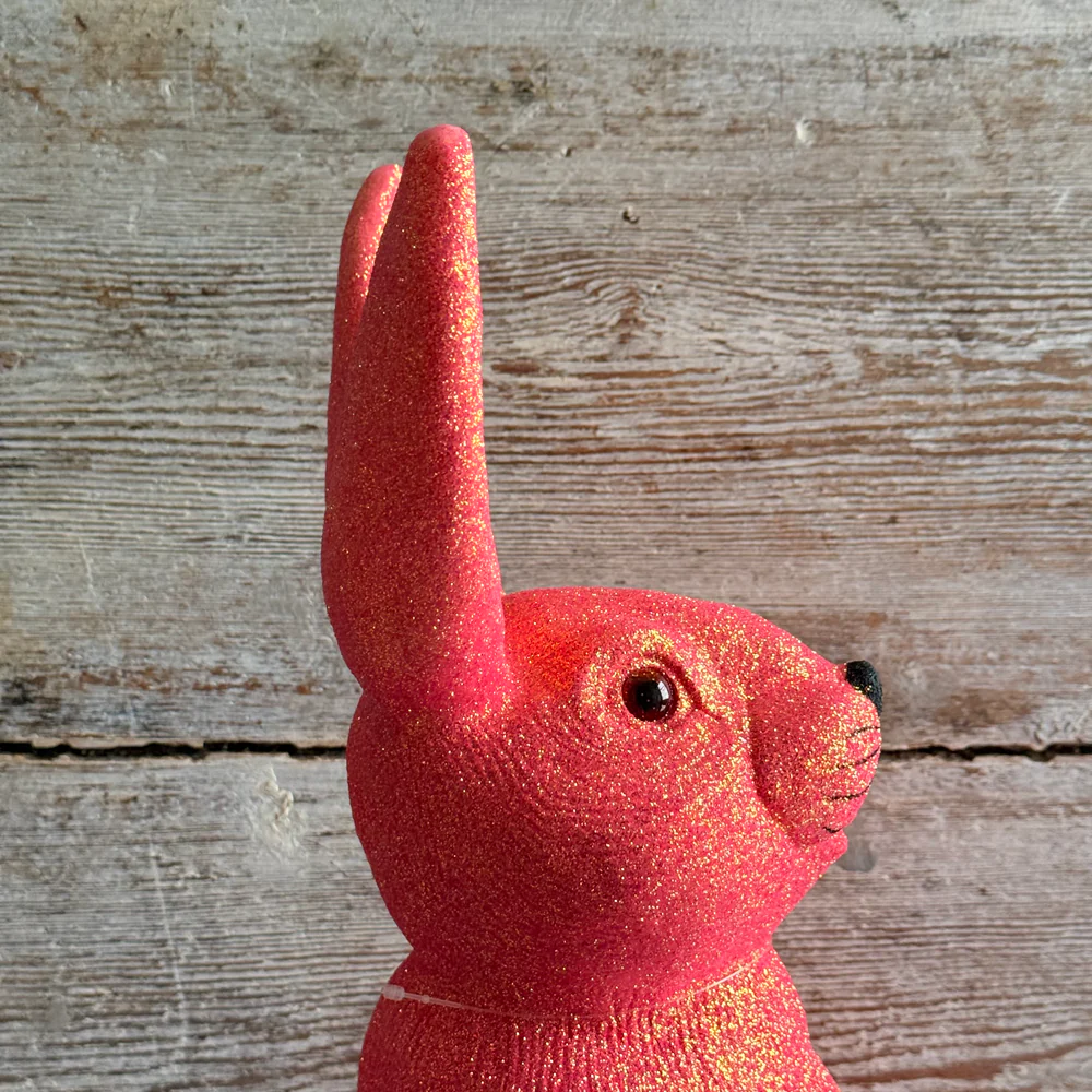 Ino Schaller Extra-Large Standing Glitter Bunny in Pink - Image 5