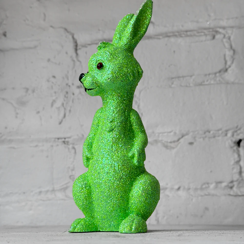 Ino Schaller Glitter Bunny in Green - Image 2