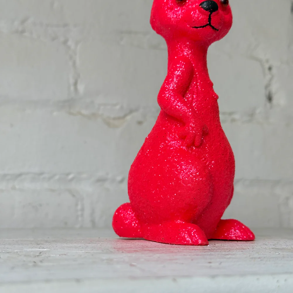 Ino Schaller Glitter Bunny in Hot Pink - Image 3