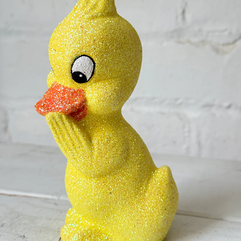 Ino Schaller Glitter Duck in Yellow - Image 2