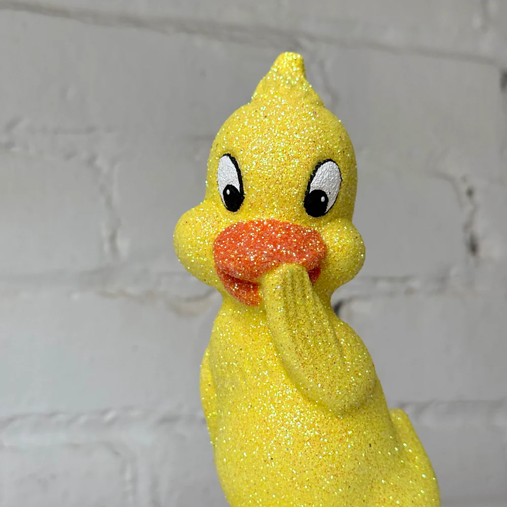 Ino Schaller Glitter Duck in Yellow - Image 3