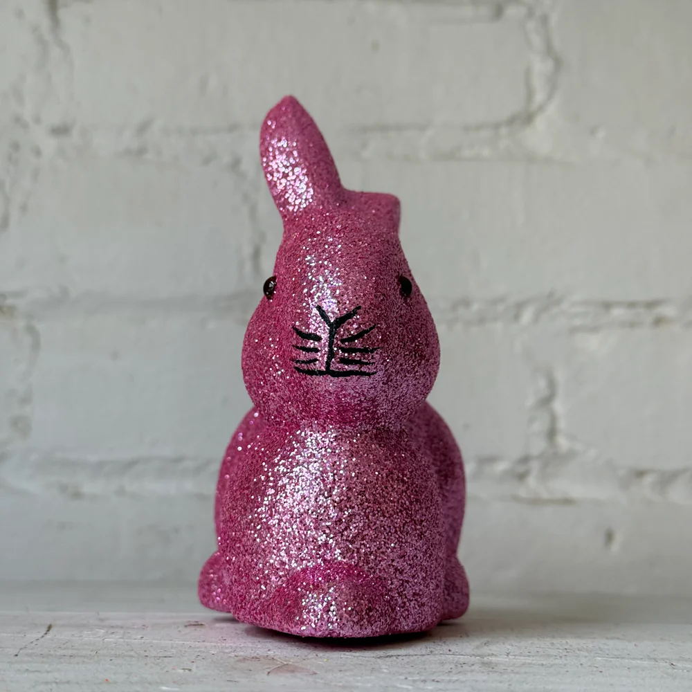 Ino Schaller Lying Glitter Bunny in Lilac - Image 3