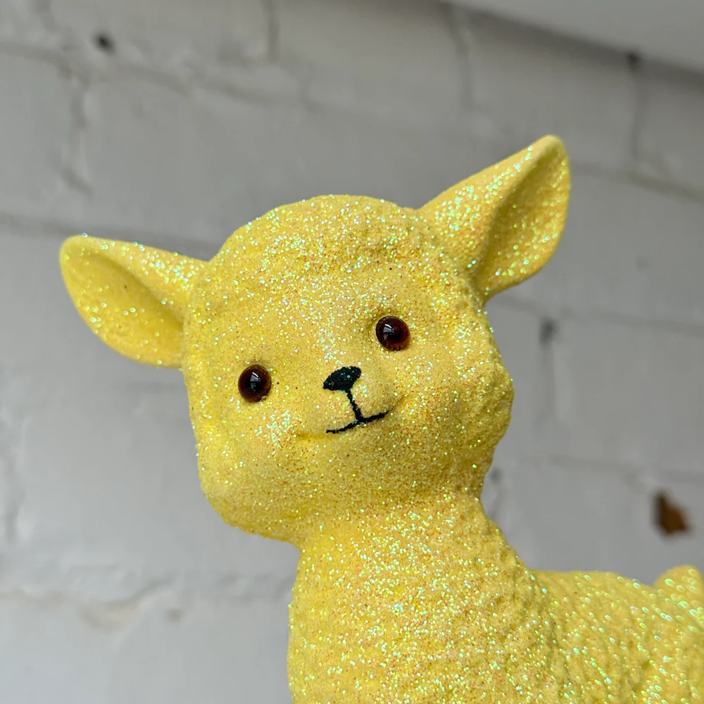 Ino Schaller Smiley Glitter Sheep in Yellow - Image 2