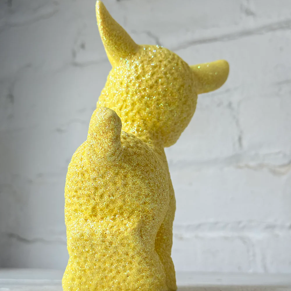 Ino Schaller Smiley Glitter Sheep in Yellow - Image 3