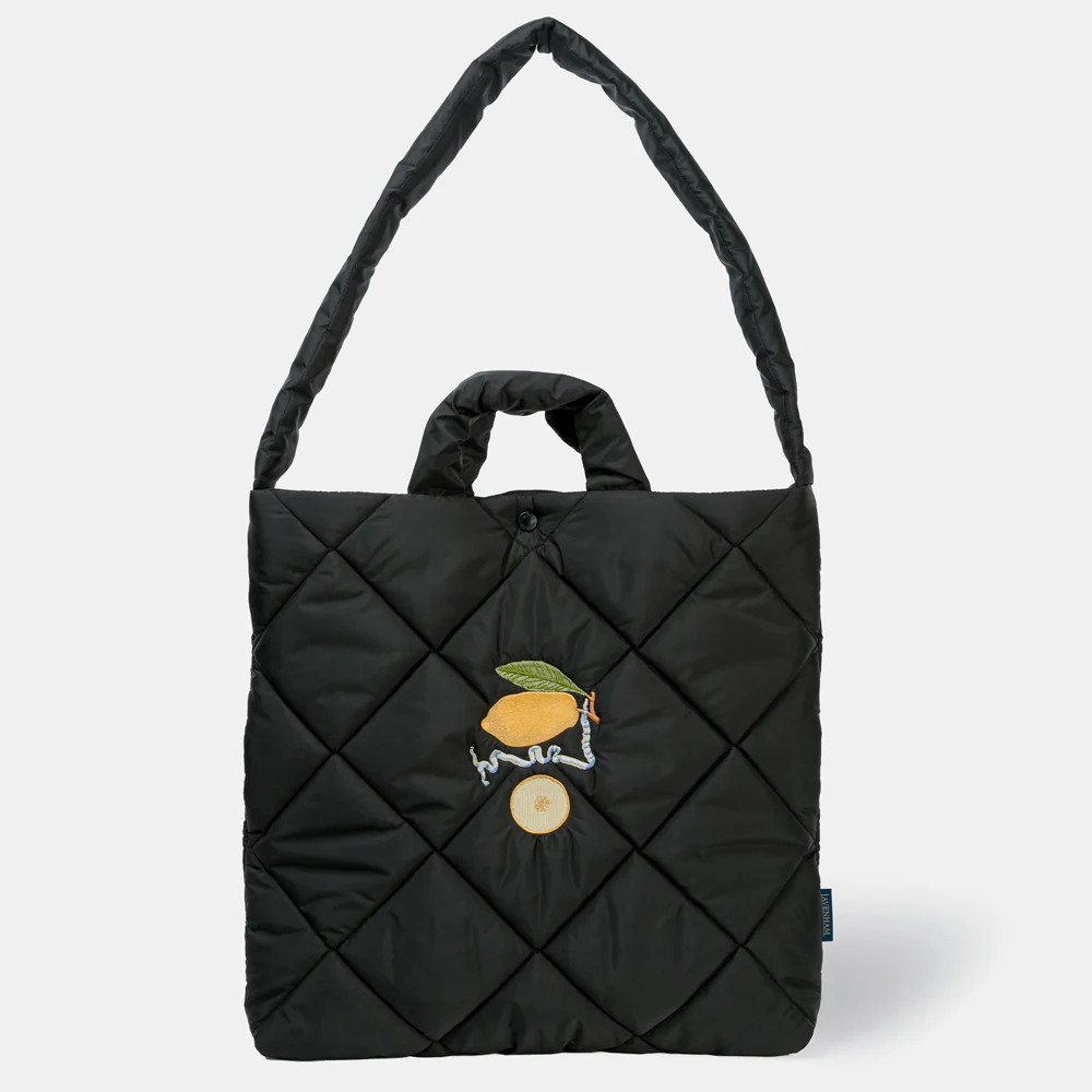 John Derian Lemon Quilted Tote Bag