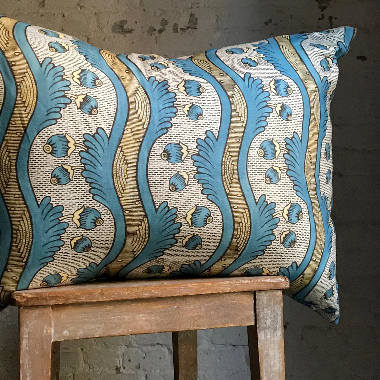 Large Grenades Pillow (No. 2A )with Linen Backing - Image 2