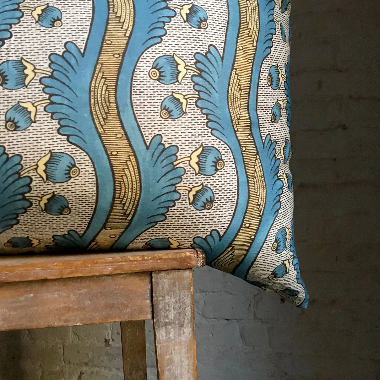 Large Grenades Pillow (No. 2A )with Linen Backing - Image 3