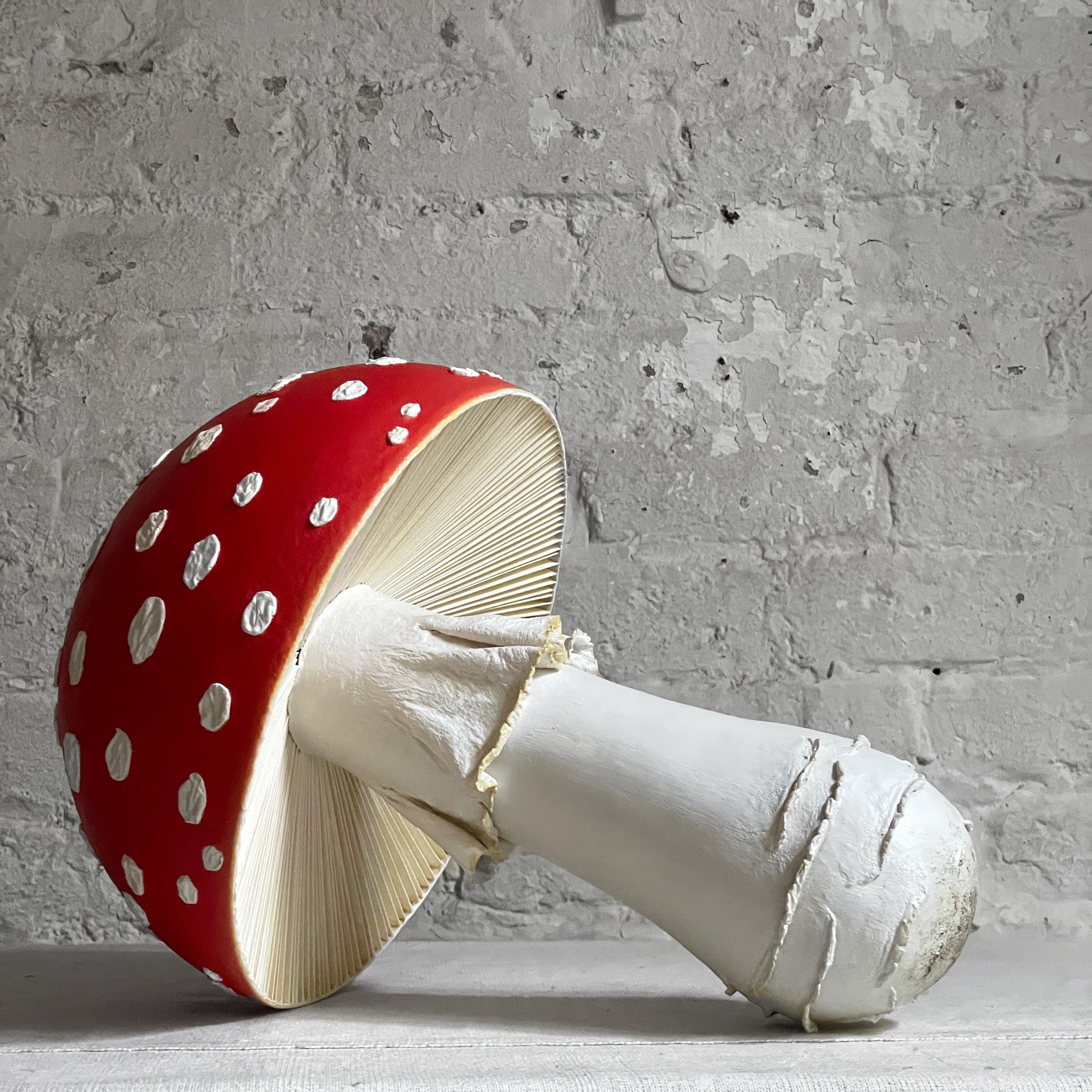 Large Papier-Mâché Mushroom