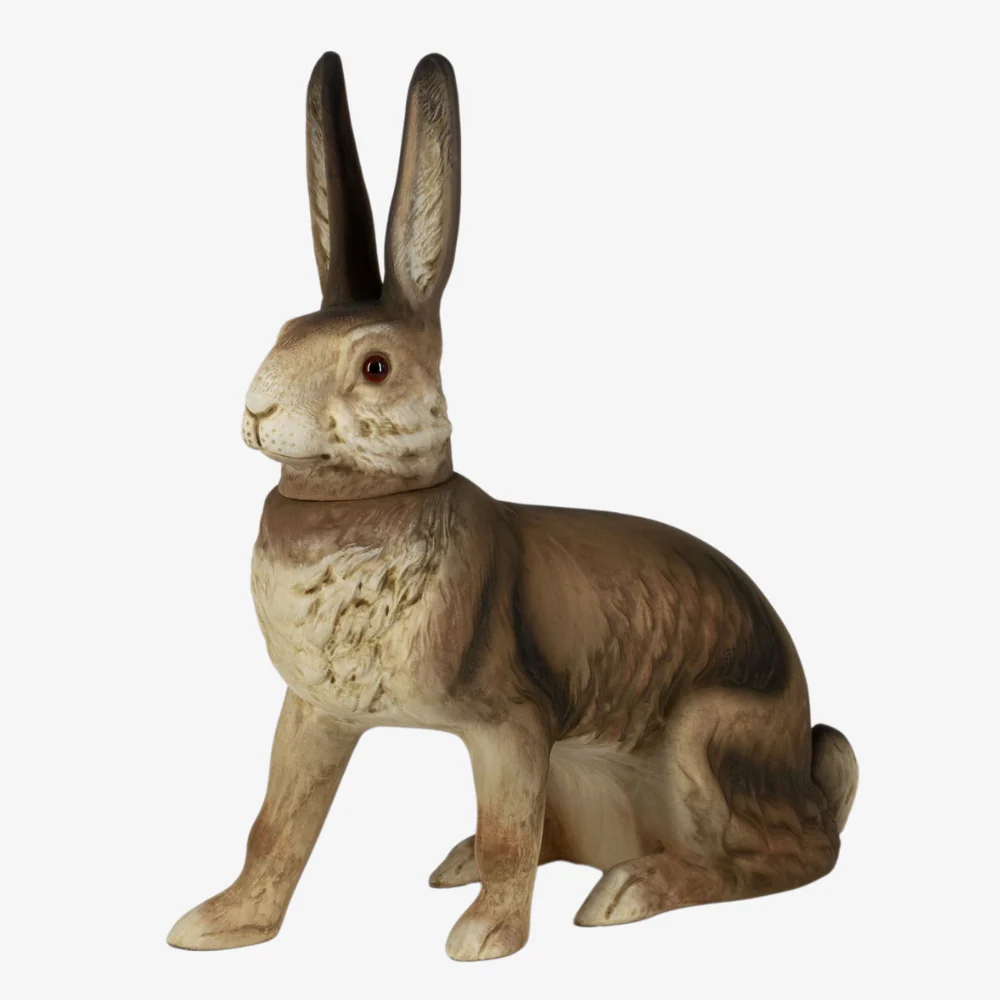 Large Sitting Brown Easter Hare