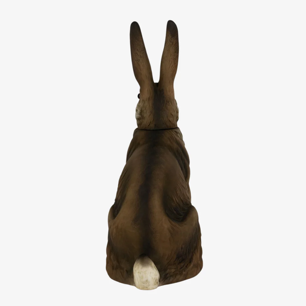 Large Sitting Brown Easter Hare - Image 3