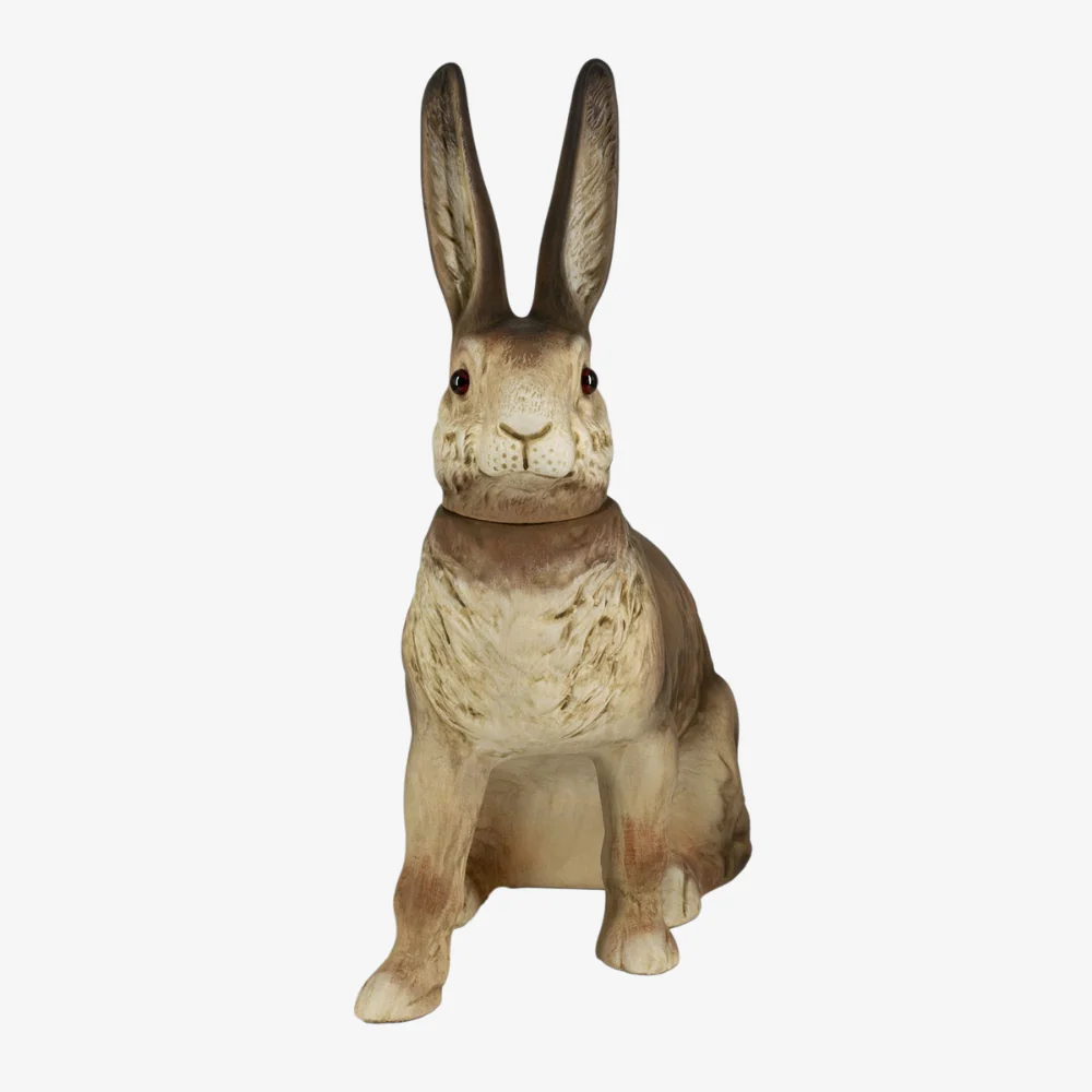 Large Sitting Brown Easter Hare - Image 4