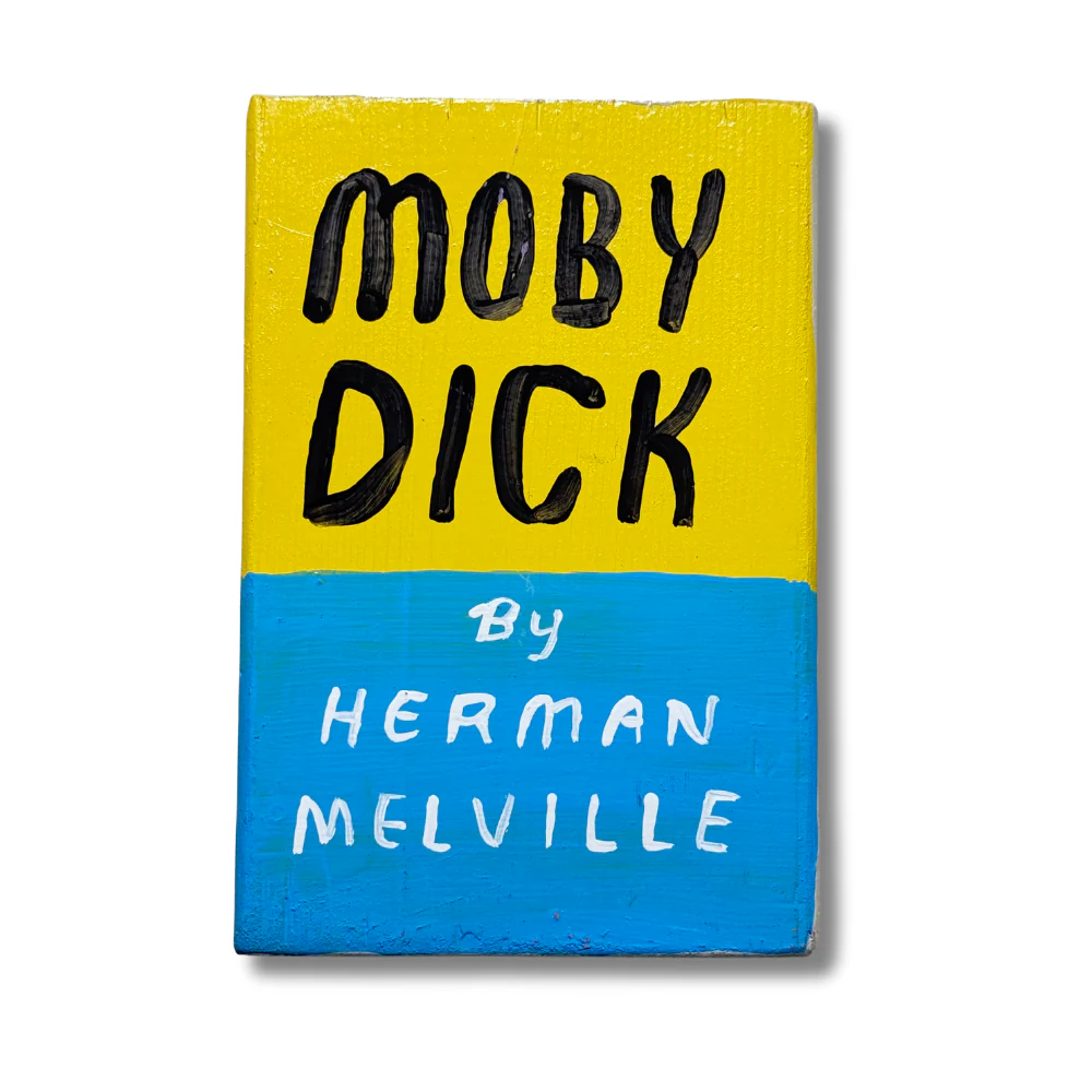 Leanne Shapton "Moby Dick" Painted Wooden Book