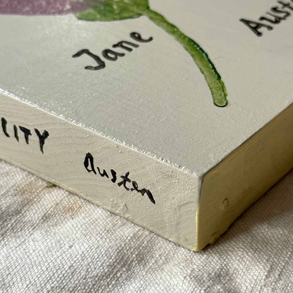 Leanne Shapton "Sense and Sensibility" Painted Wooden Book - Image 2